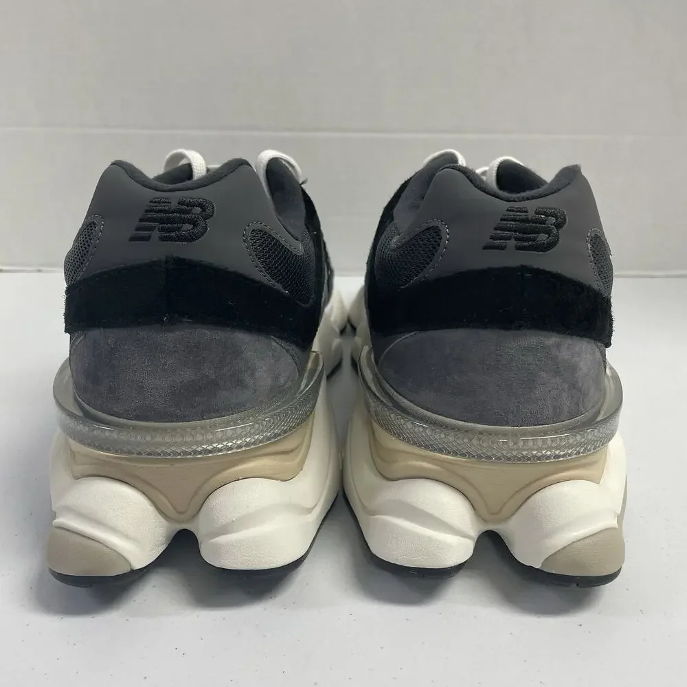 New Balance 9060 Black Phantom Magnet U9060BLC Size 13 White Black Chunky Shoe
